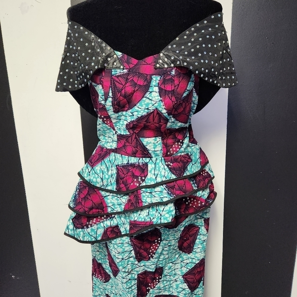 Funky abstract vintage dress - Picture 2 of 6